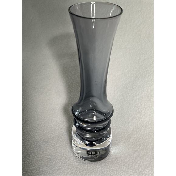 Sea Glasbruk Other - Vintage 1960s 1970s Sea Glasbruk Bud Vase in Indigo Blue